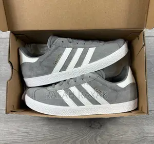 Original Adidas Gazelle Grey Suede Sneakers