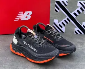 Men’S Classic Black/Orange New Balance Fresh Foam X Training Sneakers