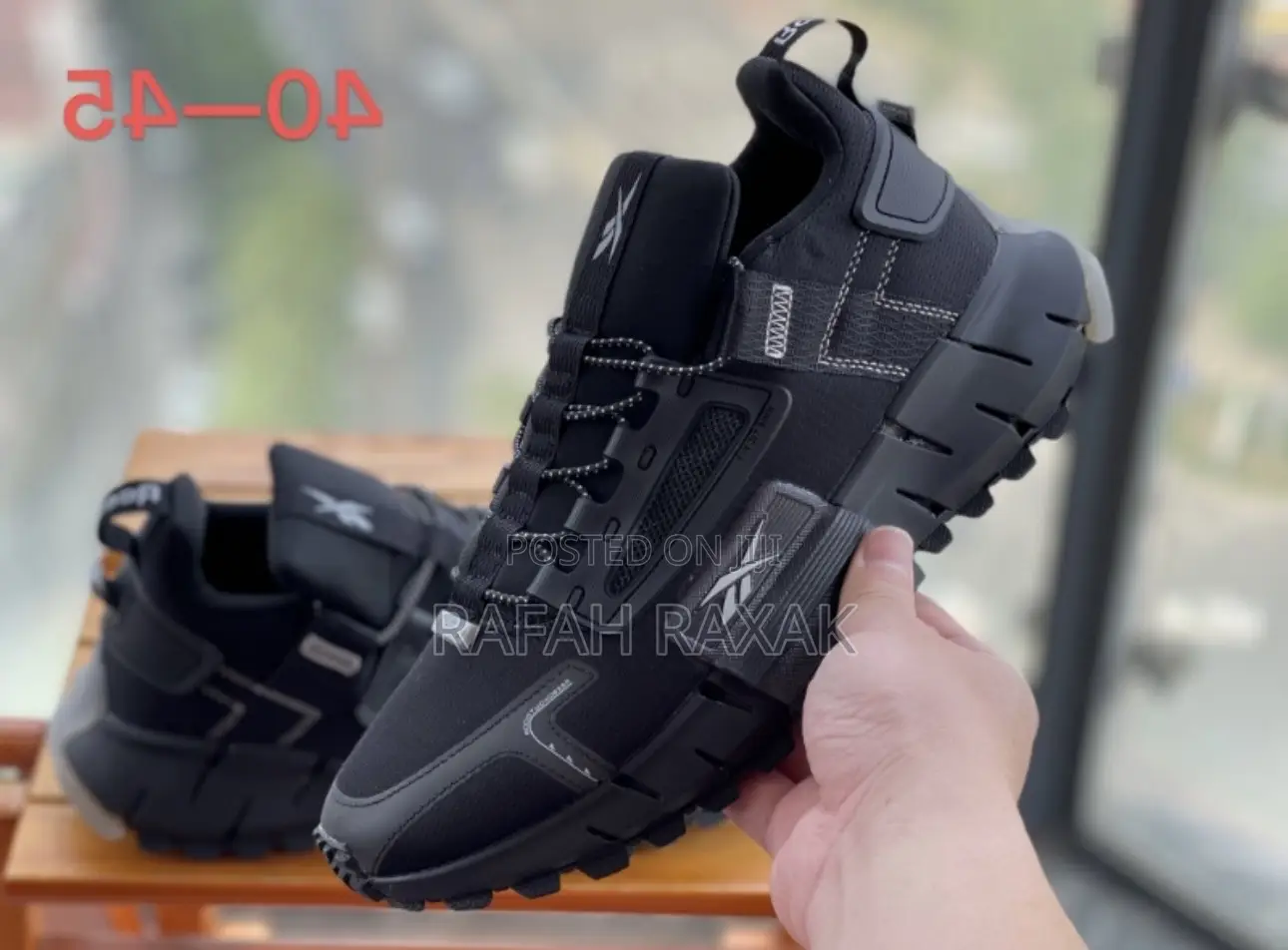 Men’S Black Reebok Zig Kinetica Edge Sneakers