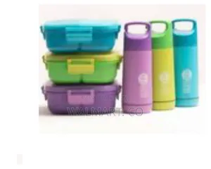 3 Compartment Lunch Box With Bottle 350ml