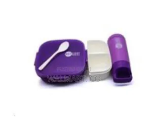 3 Compartment Lunch Box With Bottle 350ml