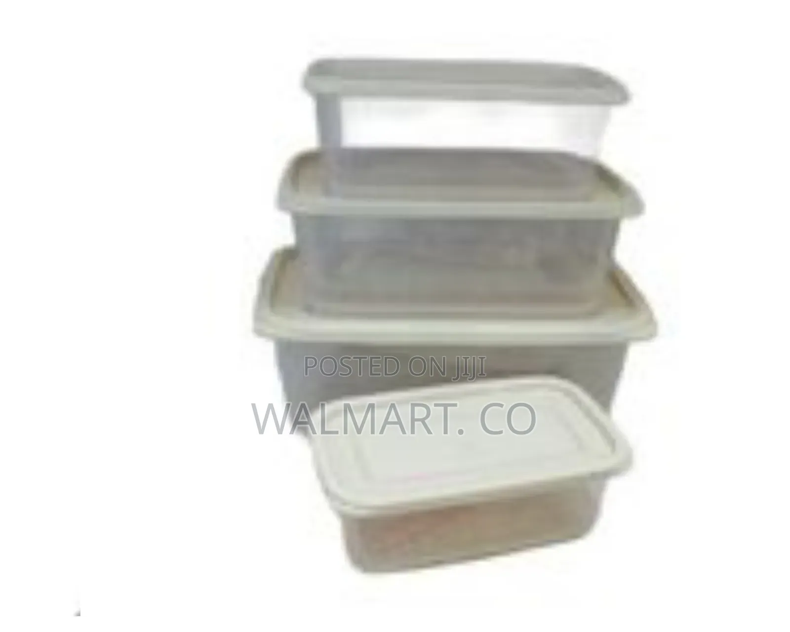 4 Piece Food Storage Container Tins With Lids