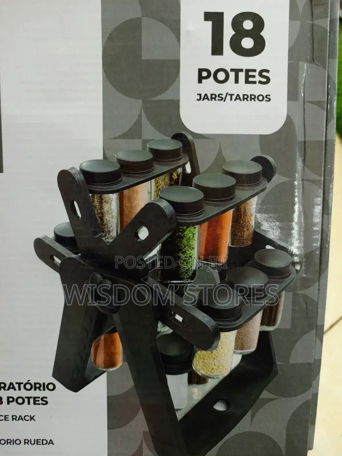 Rotating Spice Rack Organizer.
