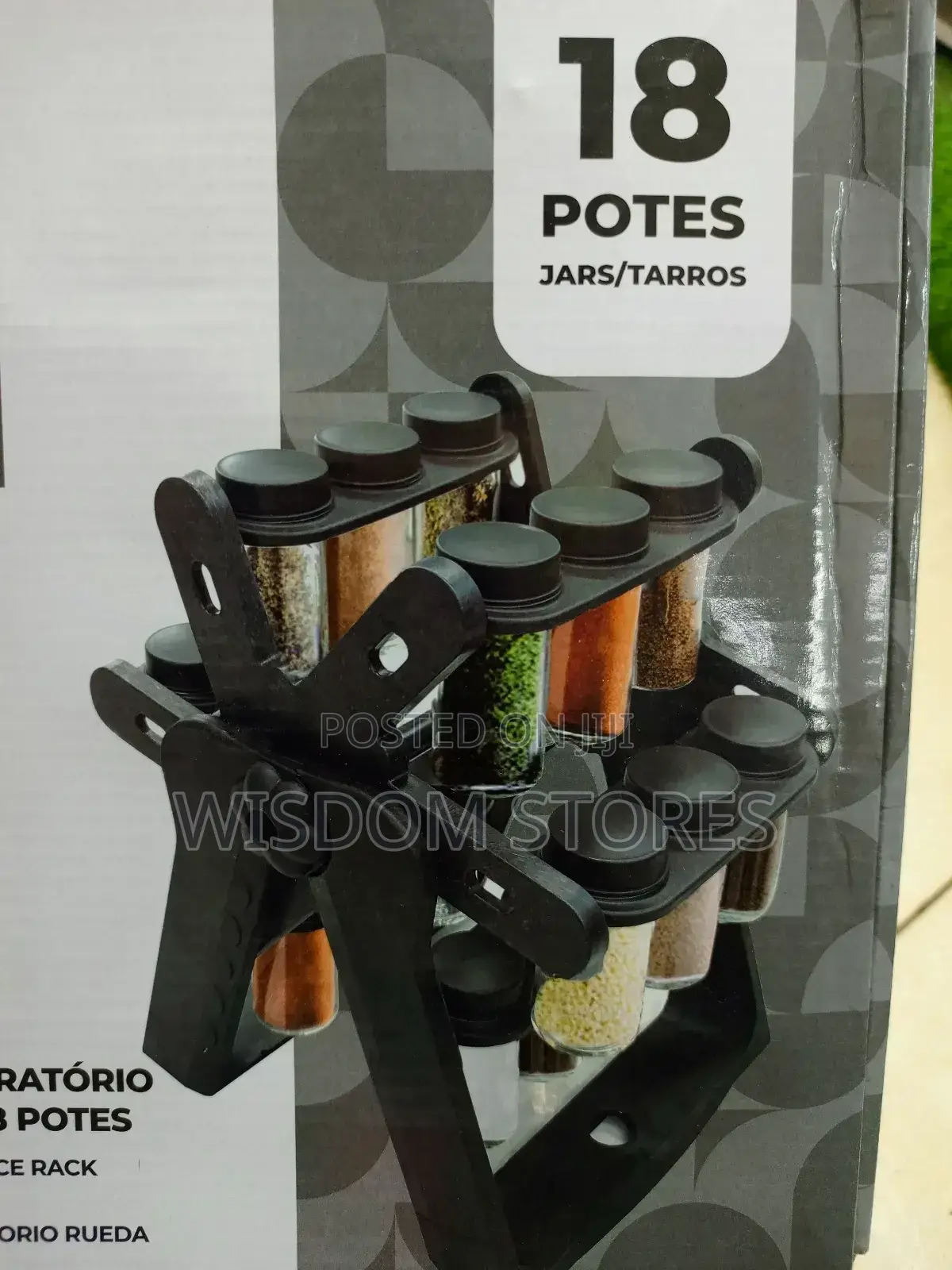 Rotating Spice Rack Organizer.