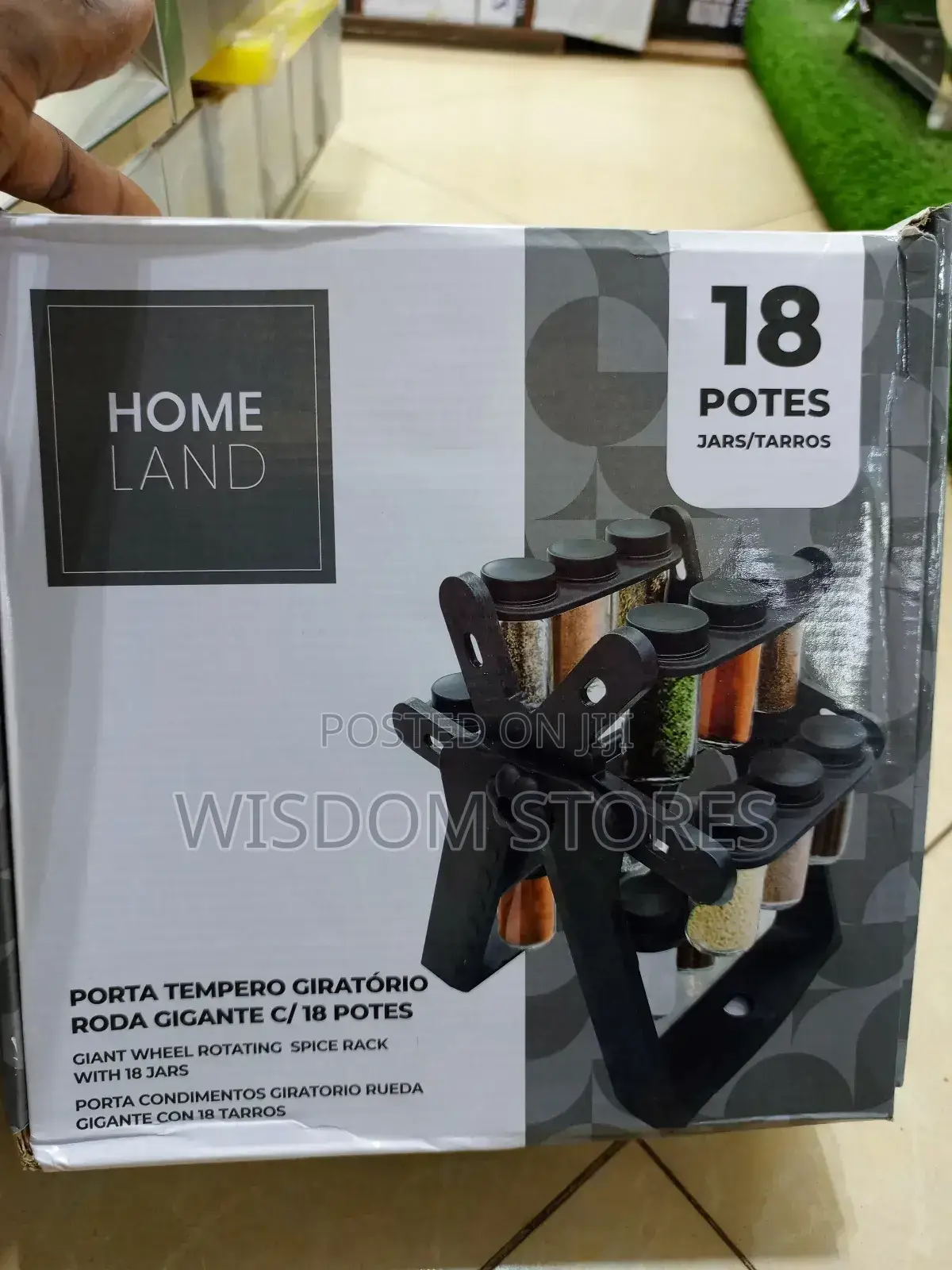 Rotating Spice Rack Organizer.