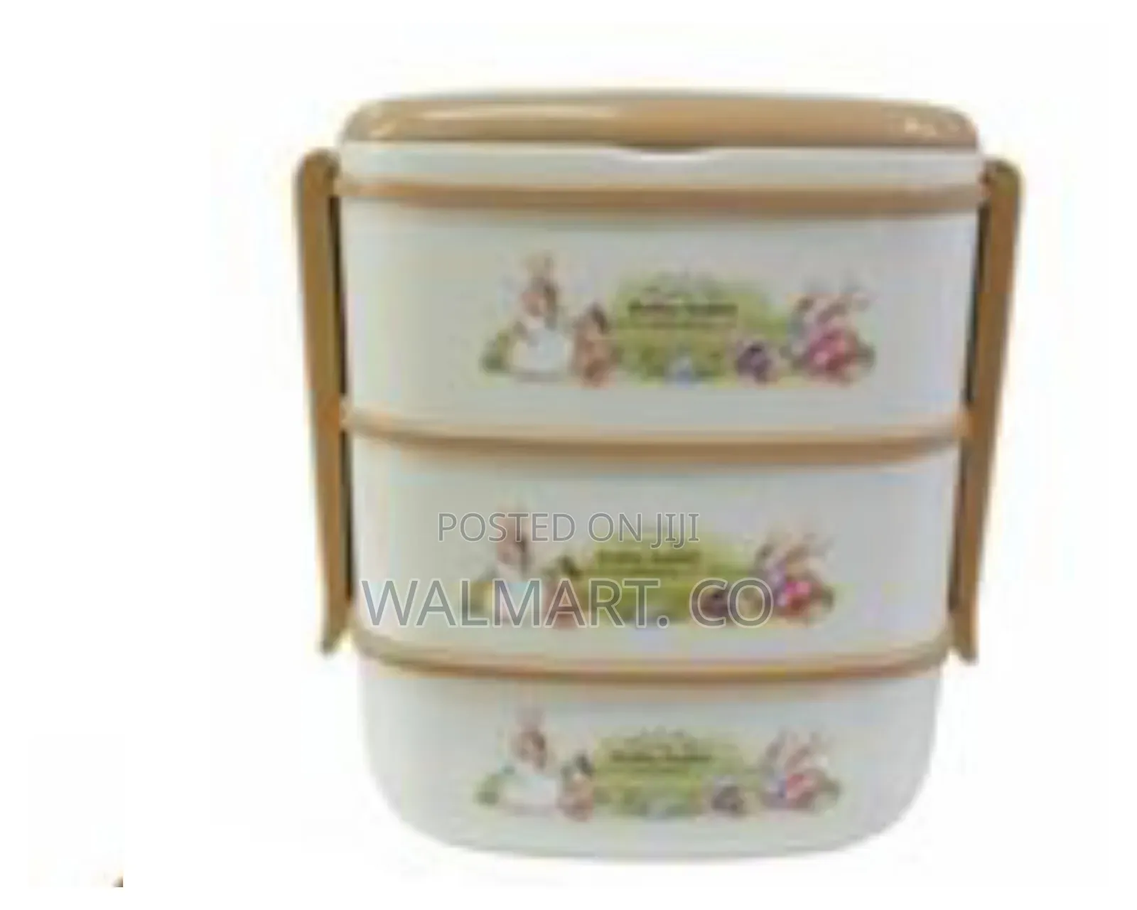 3 Layer Rabbit Lunch Box Container Tiffin