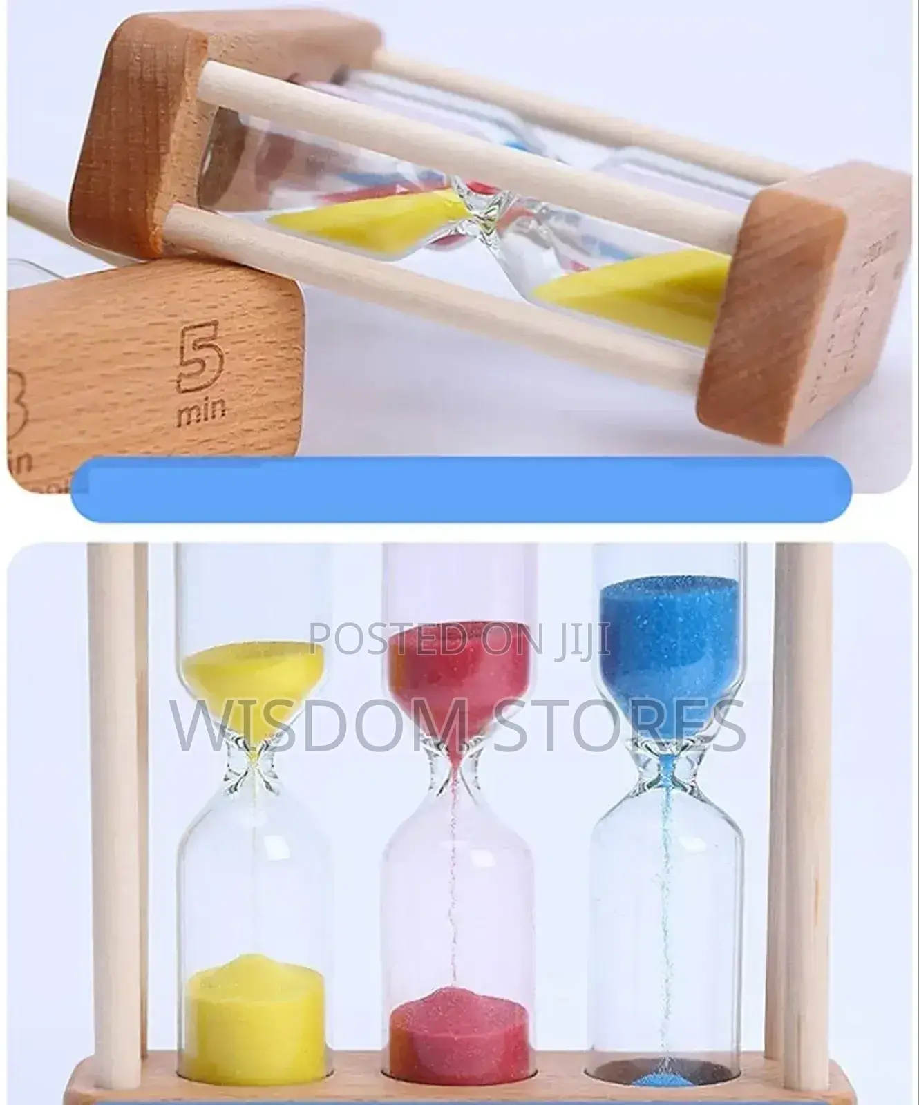 5 Minute Creative Mini Wooden Hourglass Clock