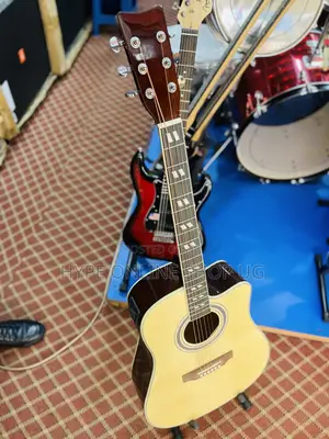 Acoustic 6strings Powered Solid Guitar