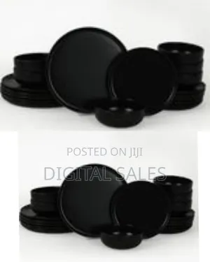 18 Piece Stoneware Matte Reactive Glaze Service for 6 Plates Side