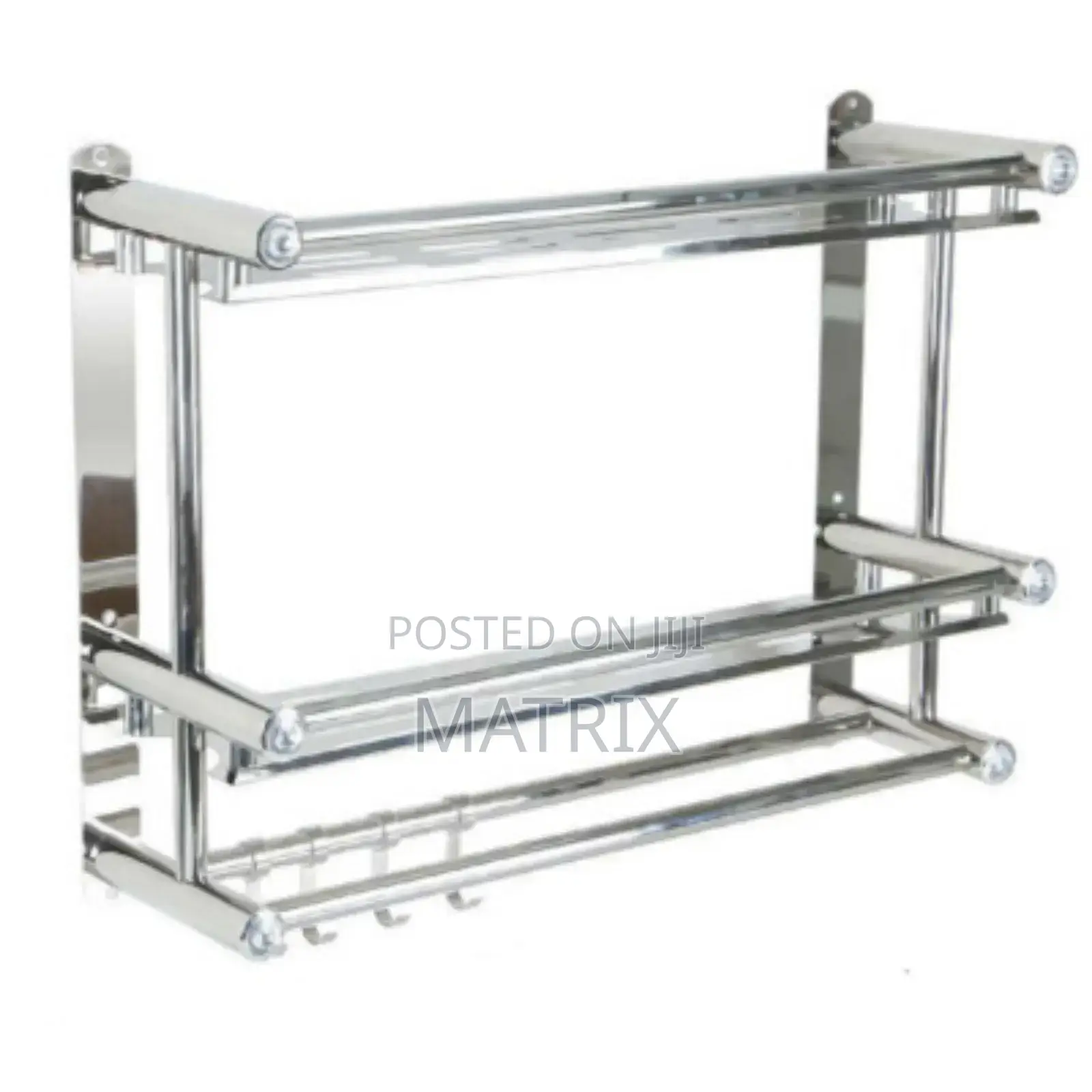 Stainless Steel Wall-Mounted Bathroom Shelf