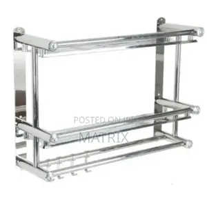 Stainless Steel Wall-Mounted Bathroom Shelf