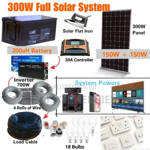 300w Solar System (With Flat Iron)