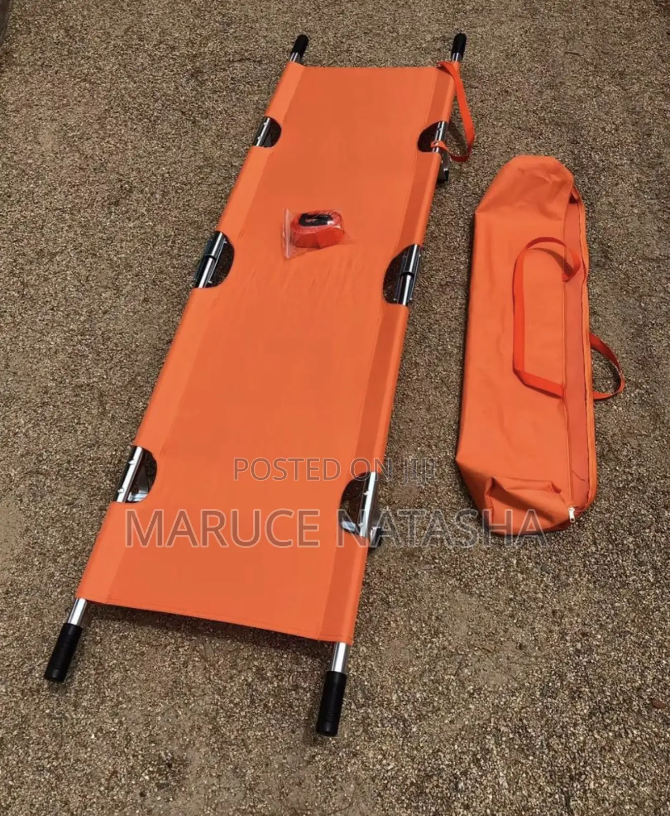 Orange Foldable Stretcher