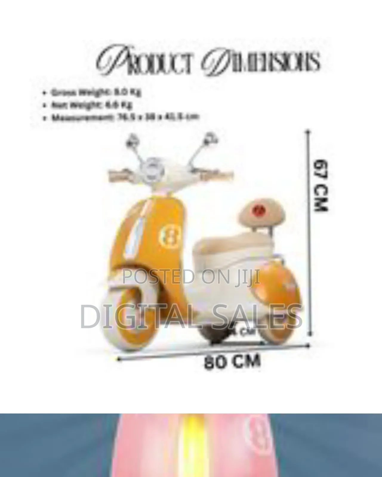 Creations Vintage Rechargeable Battery Operated Ride-on Scooter