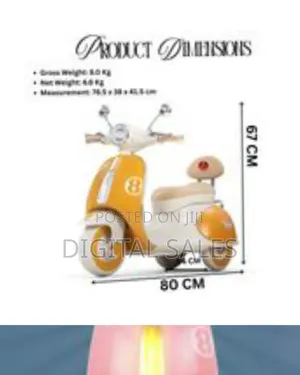Creations Vintage Rechargeable Battery Operated Ride-on Scooter