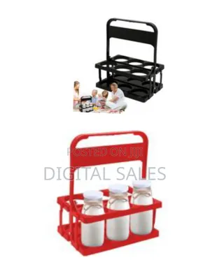 6-Holes Folding Bottle Holder Organizer Stand Bottle Display Cup Holde