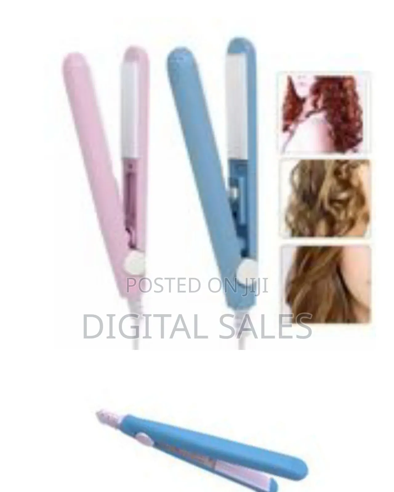 Mini Portable Hair Straightener Curling