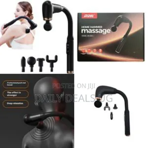 Massage Gun Deep Tissue Multi Speeds LCD Display Extension Handle Back