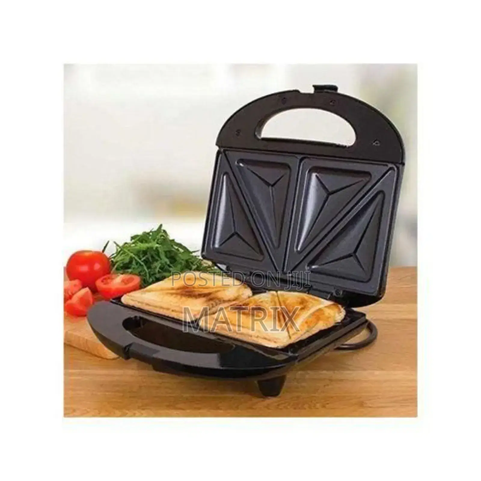 Electric 2 Slice Sandwich Toaster Maker -Blac
