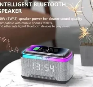 Multifunction Bluetooth Speaker Alarm Clock Wireless Charger