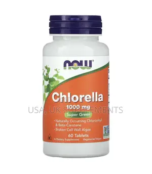 Now 1000mg Chlorella 60tablets