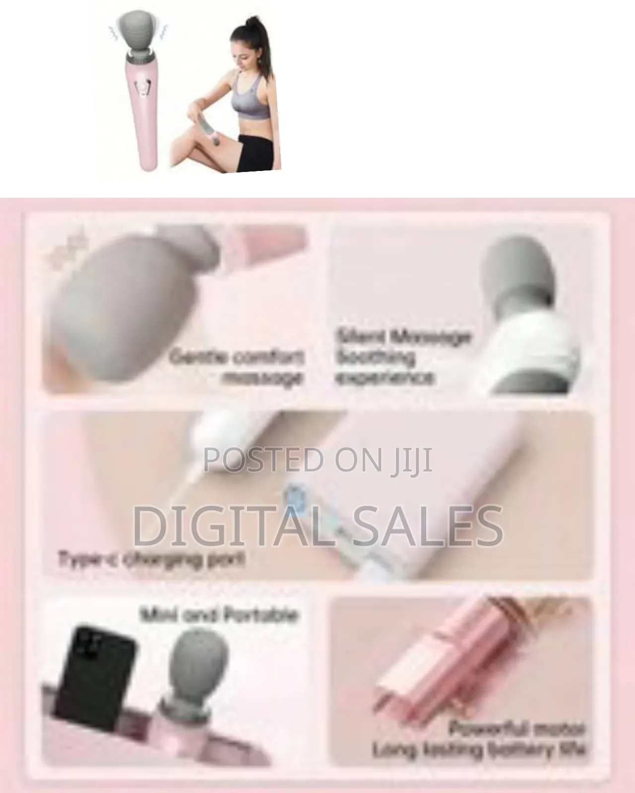 Portable Electric Massage Stick, High Frequency Vibration Massage