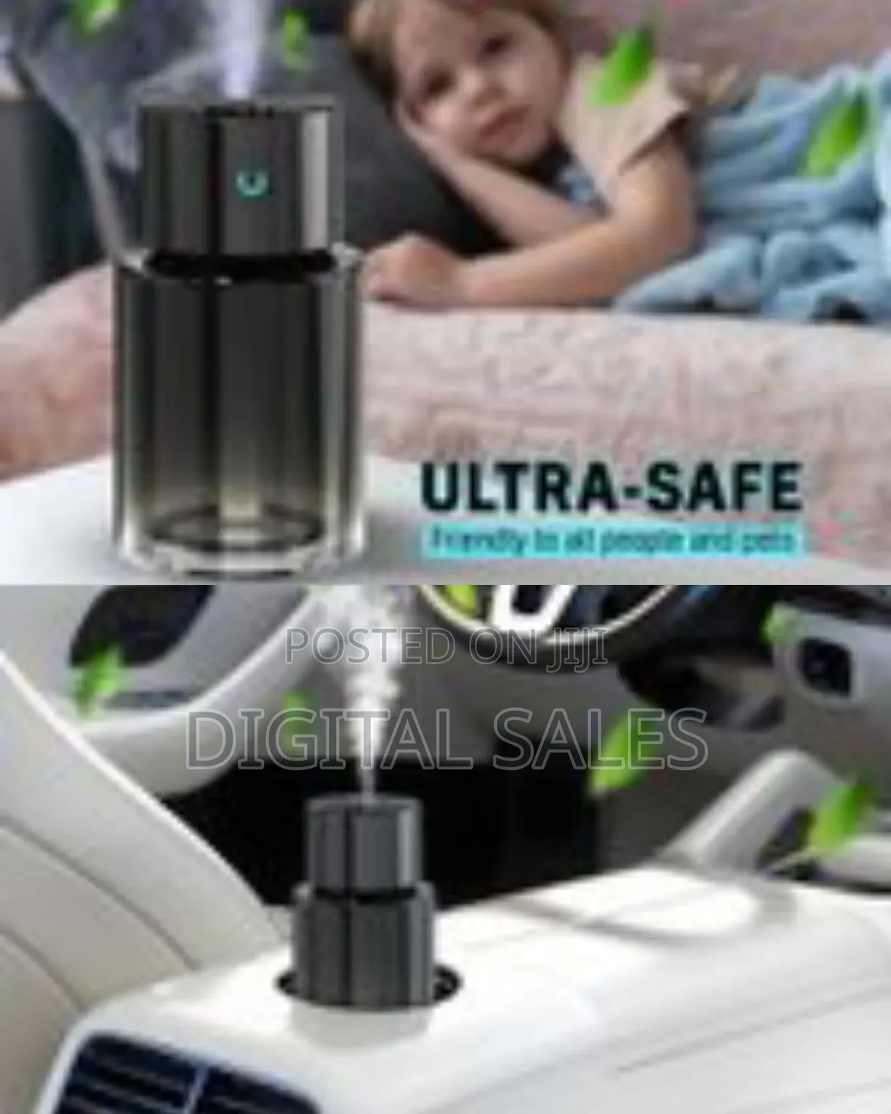JBQ Smart Usb Oil Perfume Cool Mist Aromatherapy Diffuser for Car