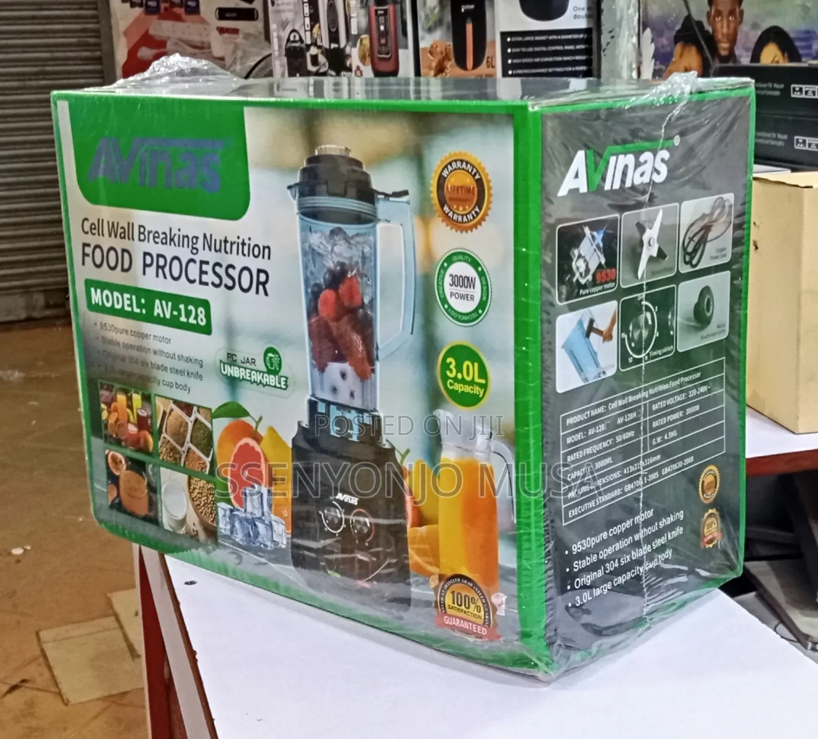 Avinas 9530 Cell Wall Breaking Nutrition Food Processor – 3000w, 3.0l