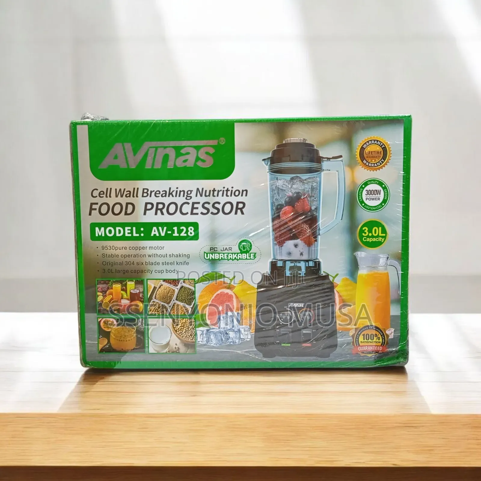 Avinas 9530 Cell Wall Breaking Nutrition Food Processor – 3000w, 3.0l