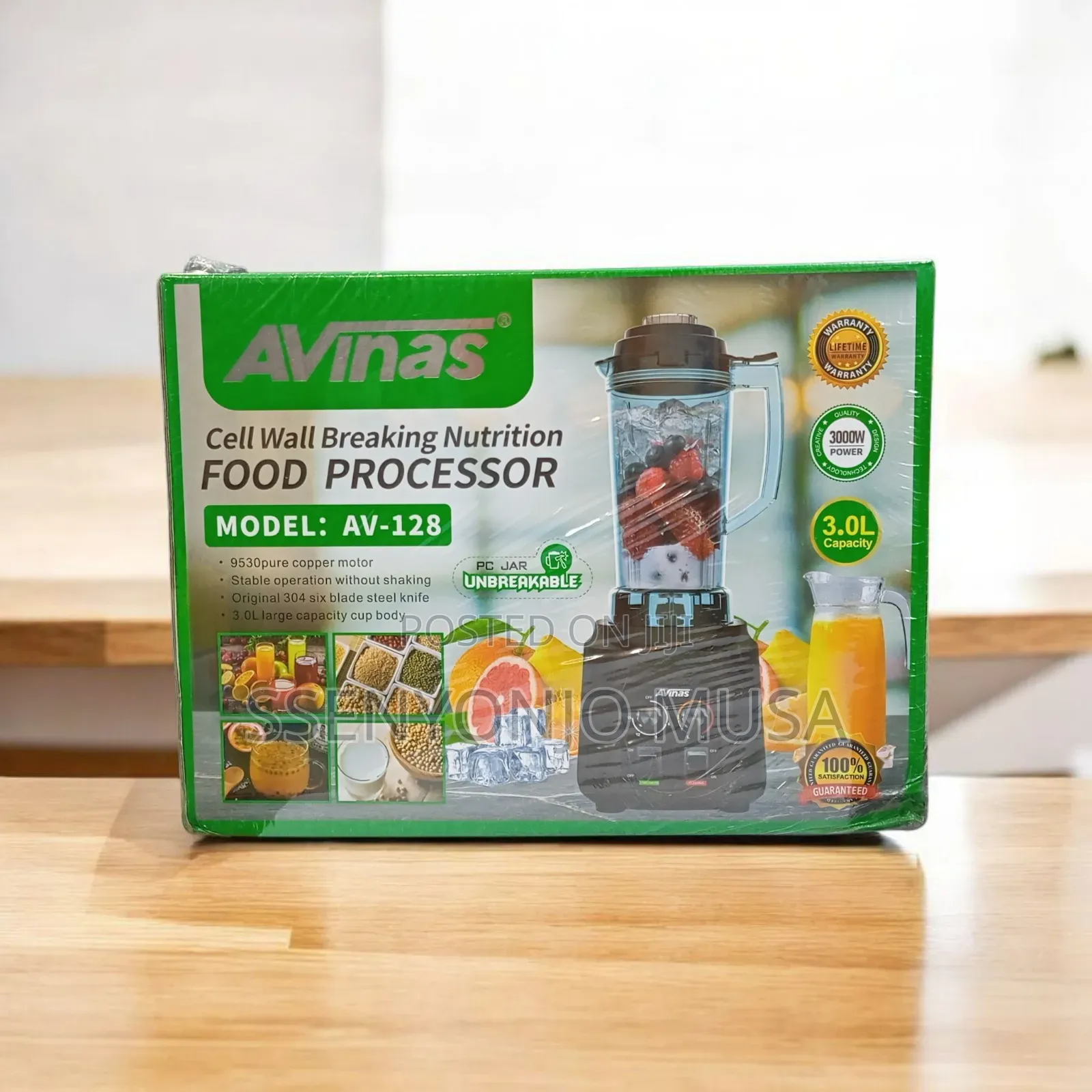 Avinas 9530 Cell Wall Breaking Nutrition Food Processor – 3000w, 3.0l