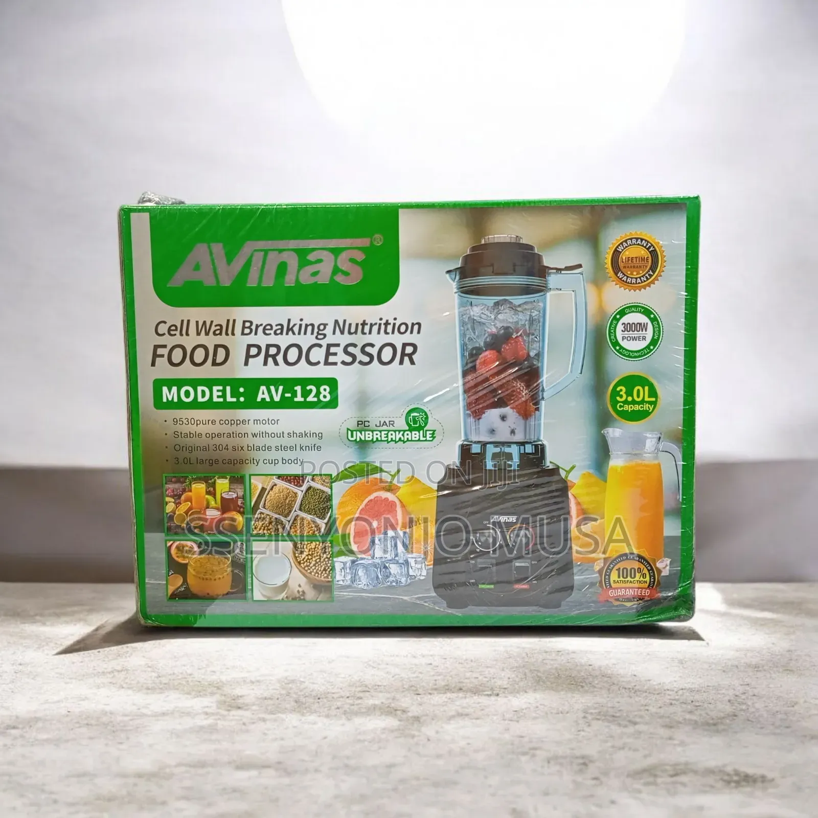 Avinas 9530 Cell Wall Breaking Nutrition Food Processor – 3000w, 3.0l