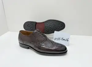Original Men’S Dark Tan Freundkerr Brogue Oxford Gentle Shoes