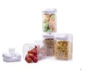 Easy Lock Square Airtight Kitchen Storage Container 4 Pieces