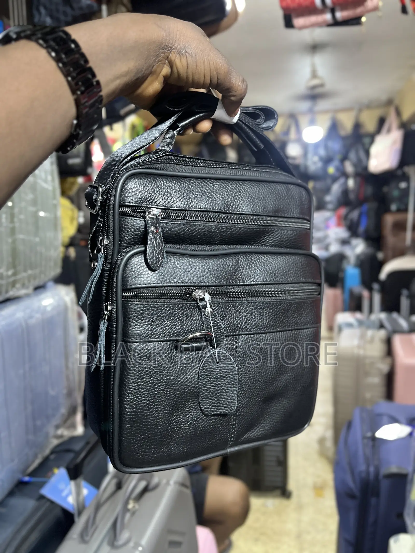 Men Leather Cross Bag