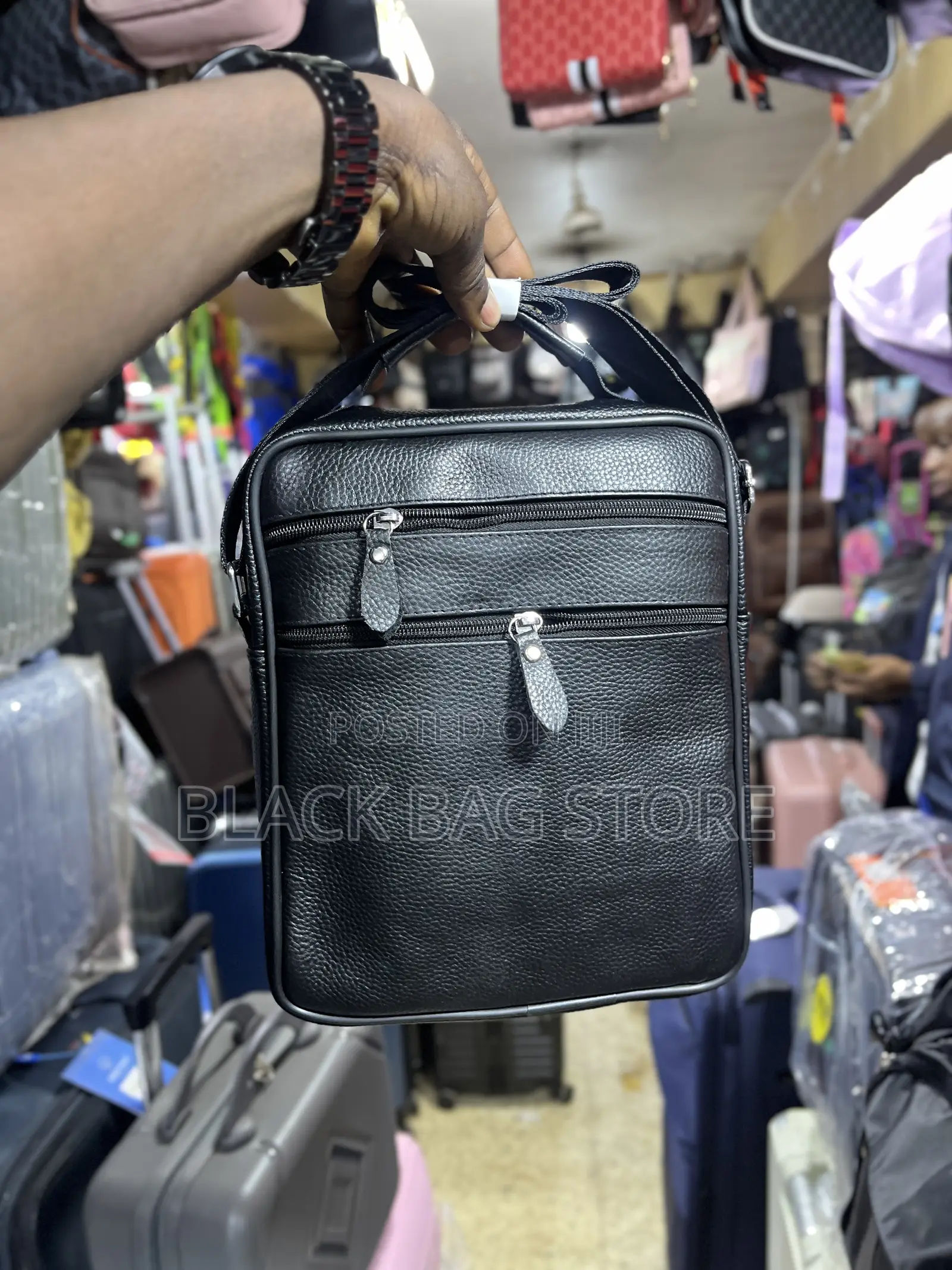 Men Leather Cross Bag
