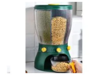 4 Grid Rotating Cereal Food Rice Bucket Storage Dispenser Box Organize