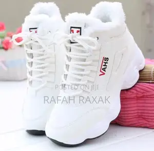 New White Women’S Vahs Winter Worm Cotton Sneakers