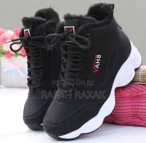 New Black/White Vahs Warm Winter Shoes