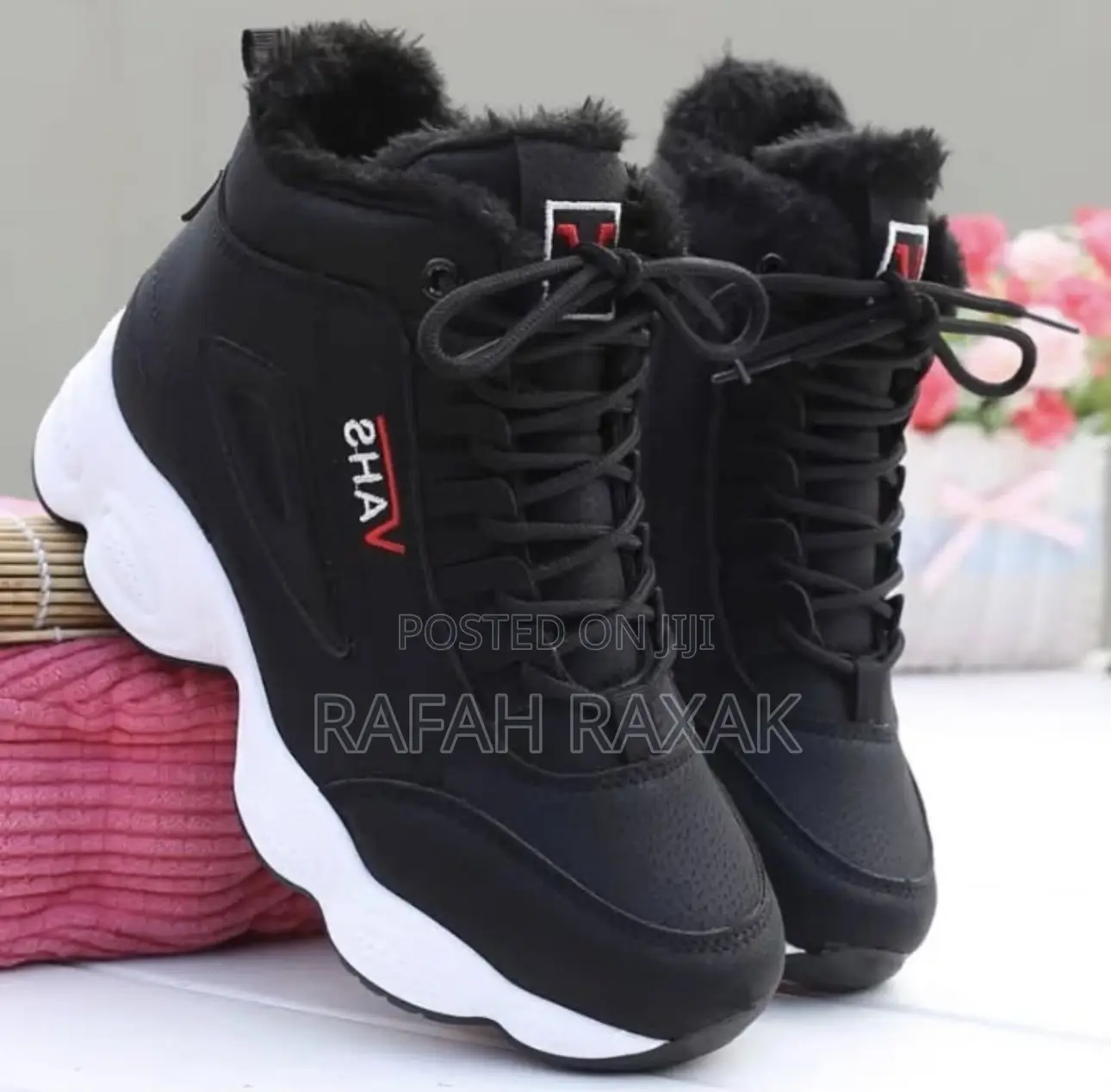 New Black/White Vahs Warm Winter Shoes