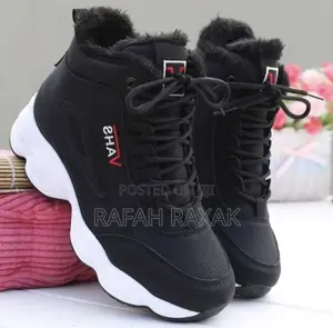 New Black/White Vahs Warm Winter Shoes