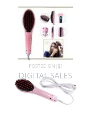 Electric Fast Hair Straightener Brush Comb Iron