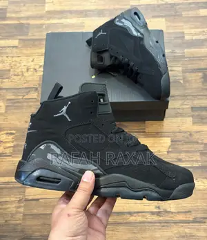 Original Black Nike Air Jordan Jumpman Mvp Sneakers