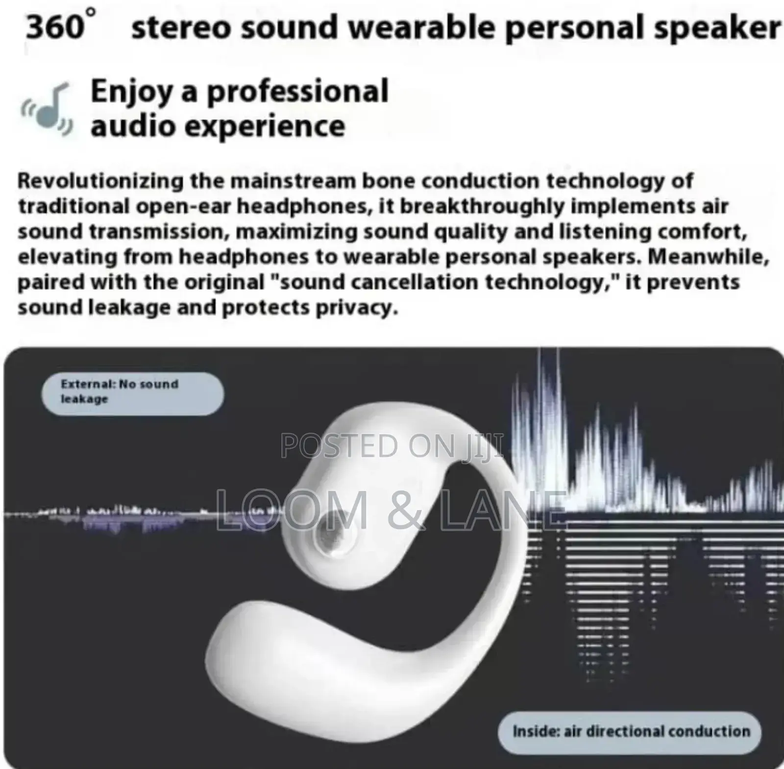 Business Single Open Ear Headphone/Earbud