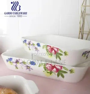 3pcs Ceramic Bakeware and Dinner Set Dishes