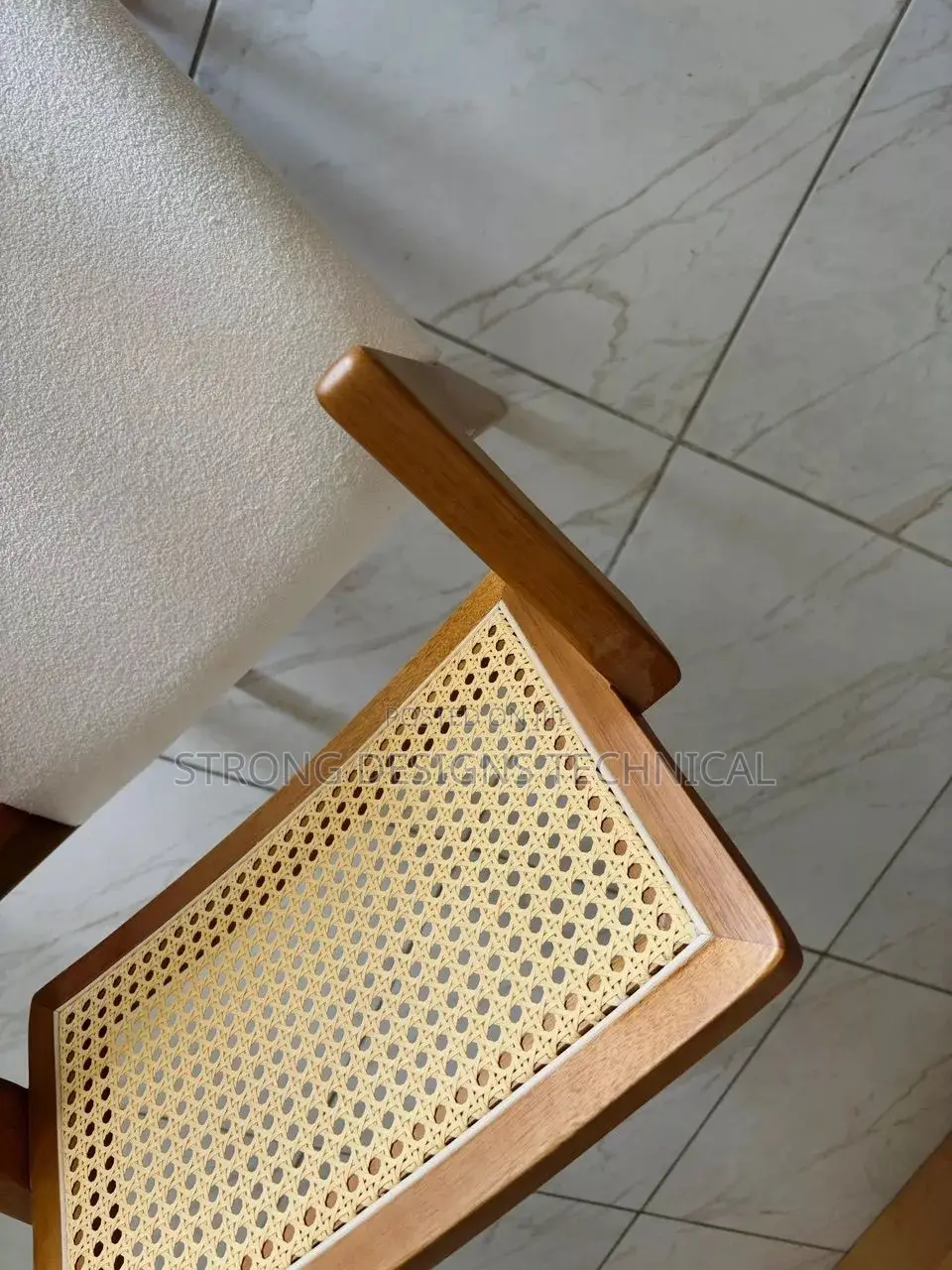 A Pair Of 2 Rattan Dining Chair