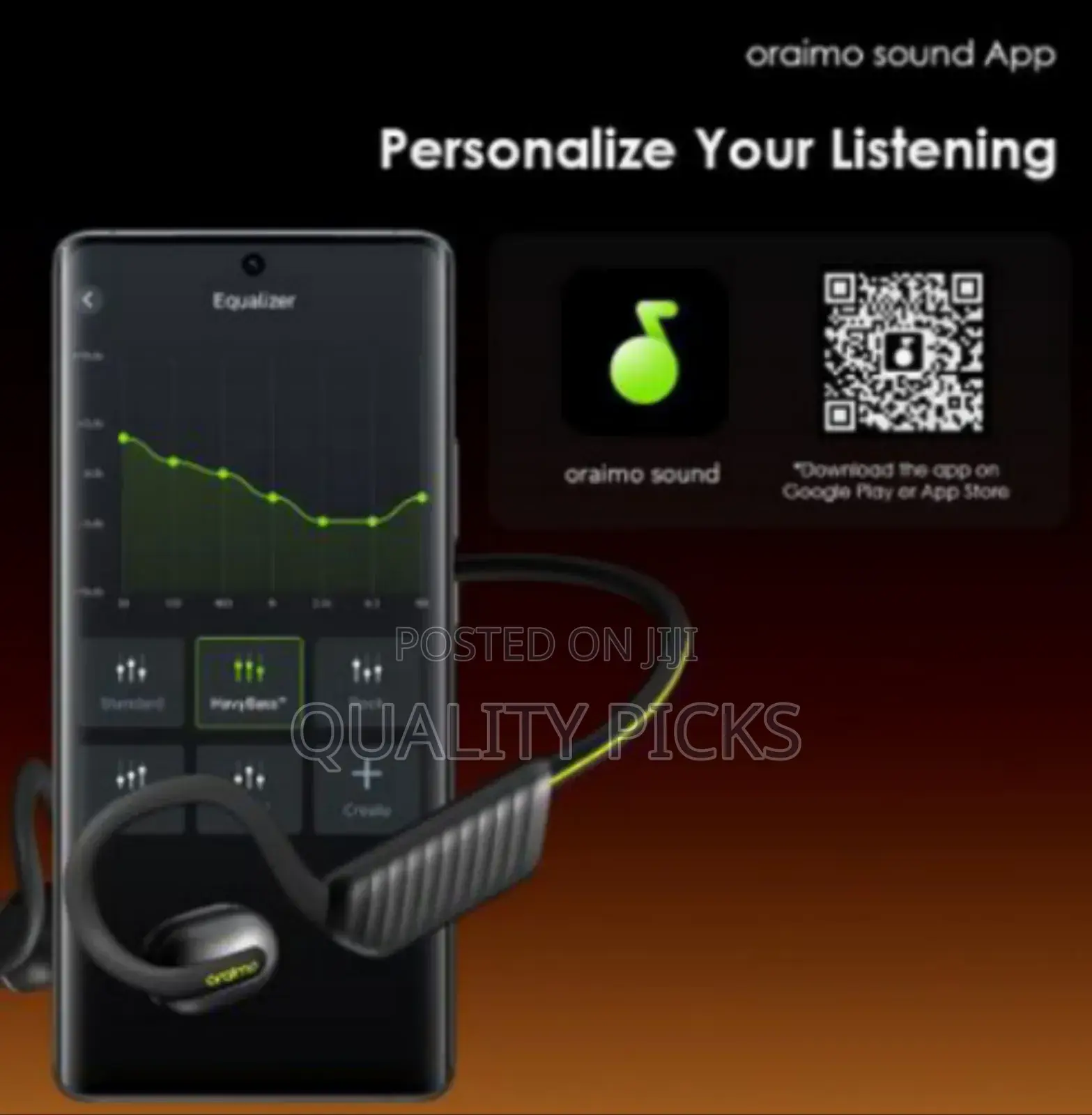 Oraimo Open Circle Ipx5 Head Sets .