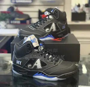 Nike Air Jordan 5 Retro X Awake Ny Black Sneakers