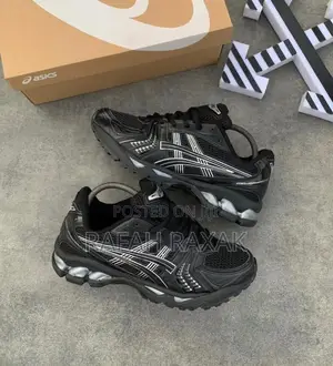 Original Black/Silver Asics Gel-kayano 14 Running Trainers