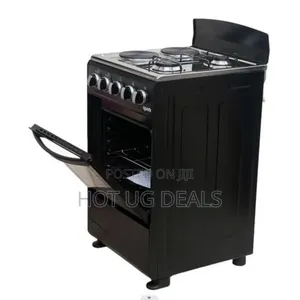 Spark 50x50cm 2 Gas + 2 Electric Cooker With Gas Oven - Black