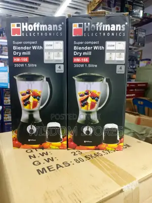 Hoffmans Hm-166 Super Compact Blender With Dry Mill.